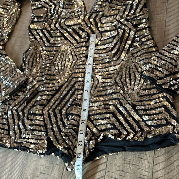 WOW 🤩 NWT Flashy Ways Romper by Fashion Nova. Dance 🪩 💃 🌙 Away! - Picture 16 of 16